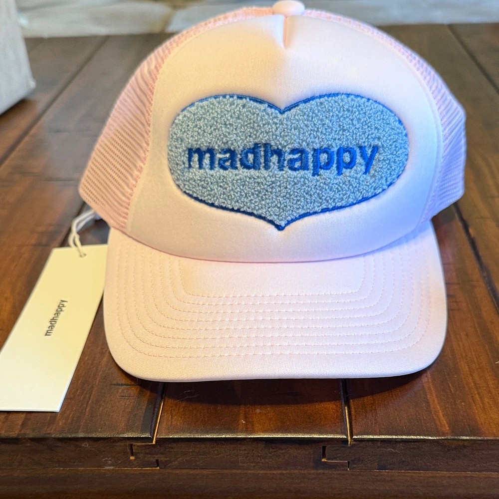 Madhappy Pastel Pink Cap with Blue Heart